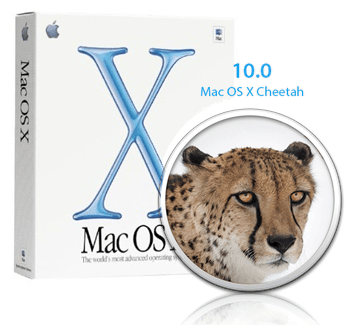 Mac OS X 10.0 Cheetah packaging