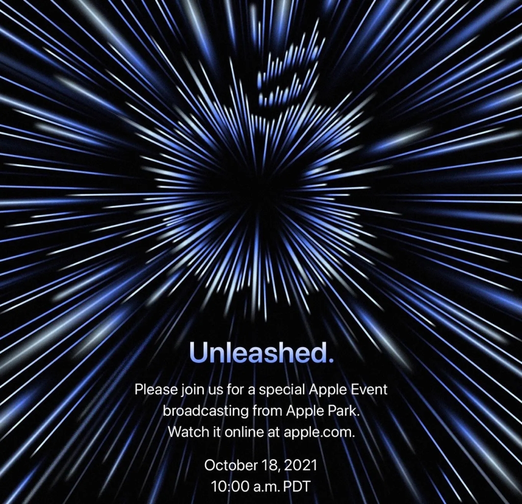 Invitation art for Unleashed Apple event.